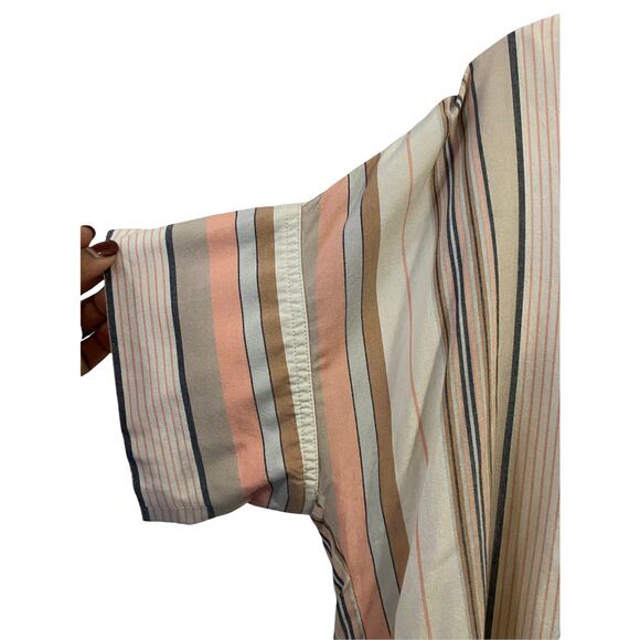 Madewell‎ Blouse Button Up Collared Aldwin Stripe Oversized Courier Shirt Small - Picture 6 of 11